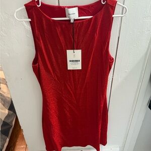 Reformation Citron Red Mini Dress